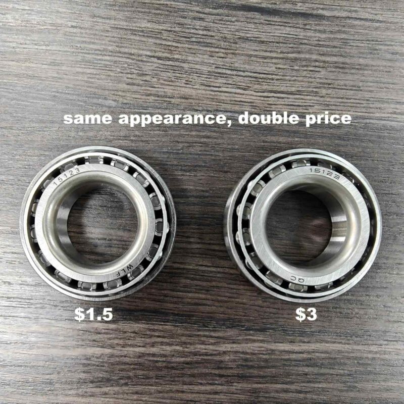 good bearing and bad bearing