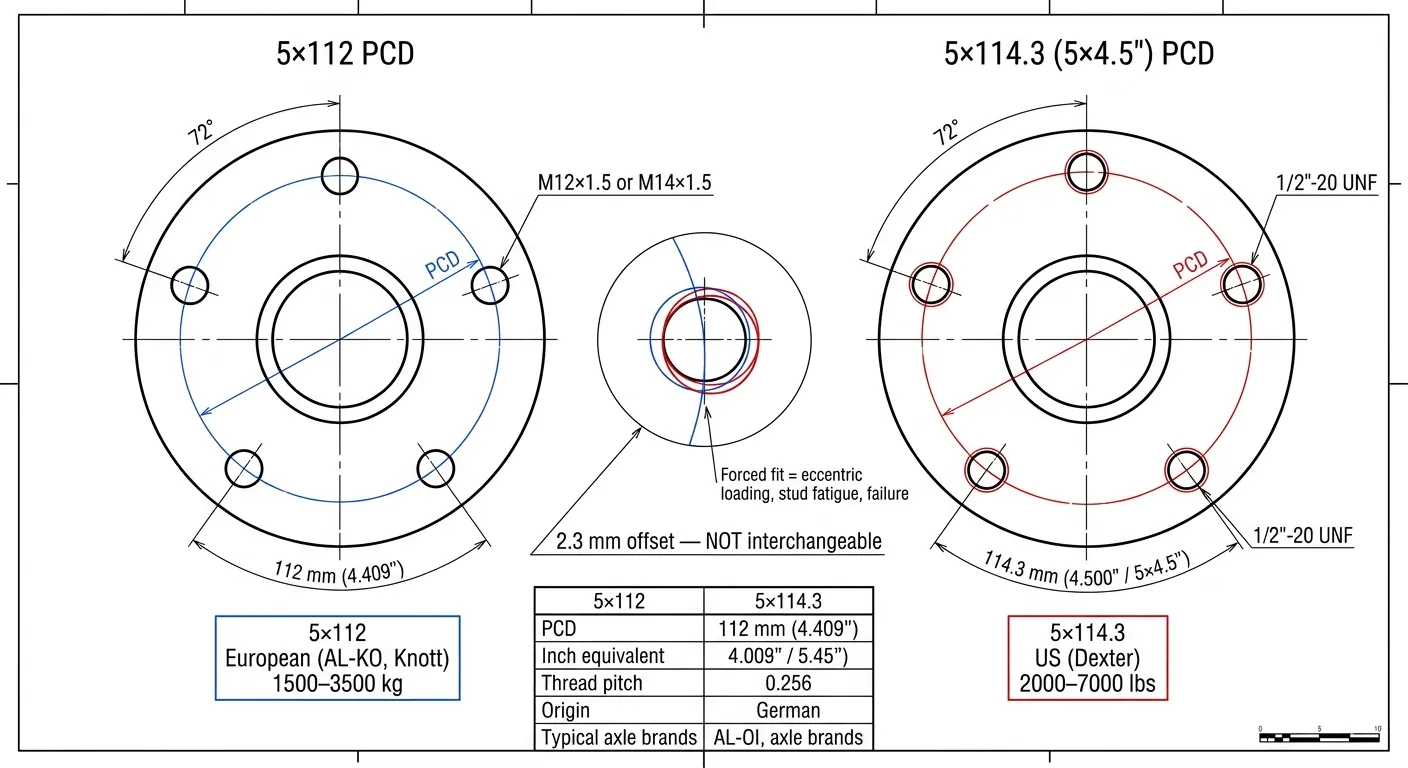 Trailer Hub Bolt Pattern