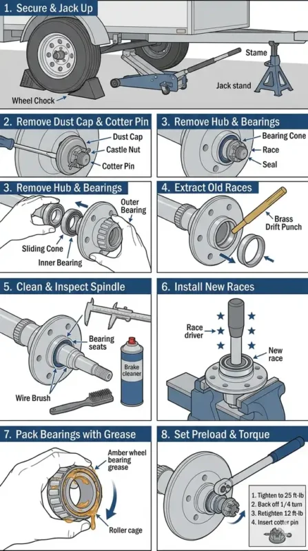 How-to-Replace-a-Trailer-Axle-Bearing-Step-by-Step-Mr Liu Axle