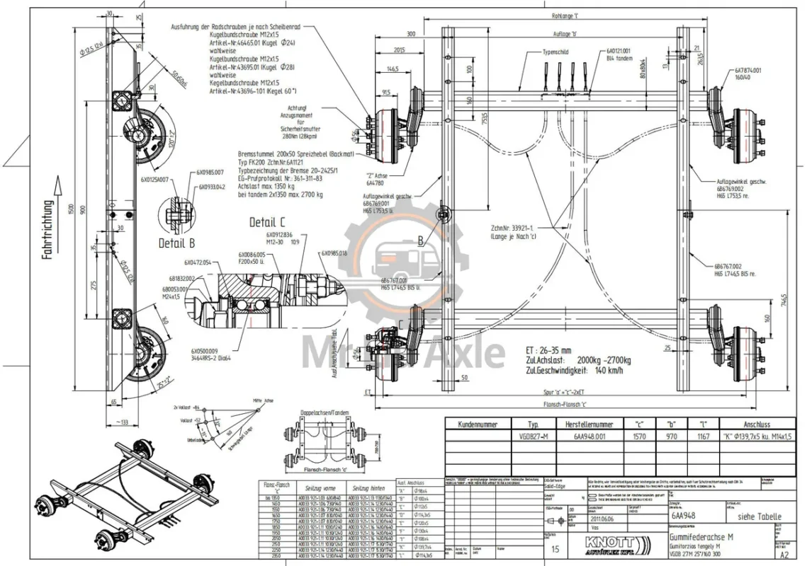 trailer axle manufacturer