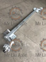 500/750/1000/1500/2000/2500 kg de eje de torsión de remolque galvanizado sin frenos