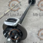 1000/1500/2000 KG Trailer Leaf Spring Axle with Mechanical Disc Brake