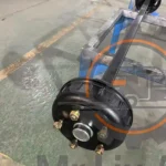 1800KG Customized Leaf Spring Axle use Knott 250x 40 Drum Brake