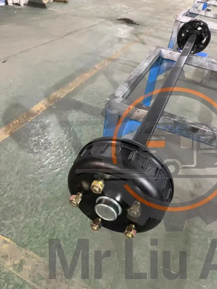 1800KG Customized Leaf Spring Axle use Knott 250x 40 Drum Brake