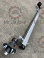 2200/3500/5200/7000 lb eje de torsión de remolque galvanizado sin frenos