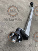 2200/3500/5200/7000 lb eje de torsión de remolque galvanizado sin frenos
