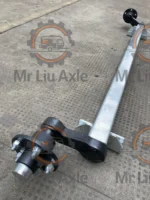 2200/3500/5200/7000 lb eje de torsión de remolque galvanizado sin frenos