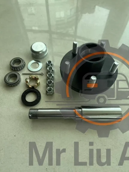 3,500 lb 5 Lug OEM Trailer Hub Kit with Spindle for American Utility & Cargo Trailers