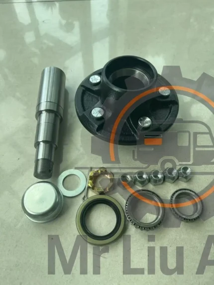 3,500 lb 5 Lug OEM Trailer Hub Kit with Spindle for American Utility & Cargo Trailers