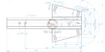 2700 KG Trailer Overrun Device Mounting Bracket