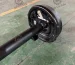 American trailer leaf spring axle back side view